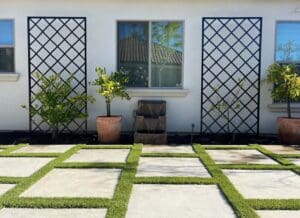 Residential landscaping in Clovis