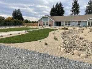 Residential landscaping in Clovis