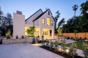 Residential landscaping in Clovis