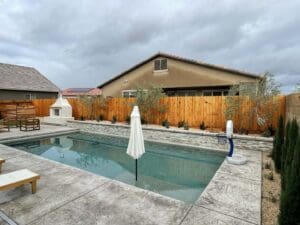 Residential landscaping in Clovis