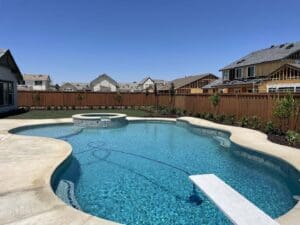 Residential landscaping in Clovis