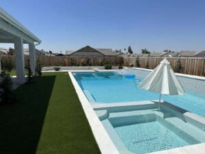 Residential landscaping in Clovis