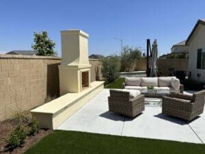 Residential landscaping in Clovis