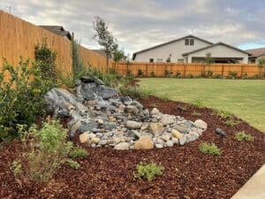 Residential landscaping in Clovis