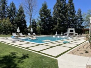 Residential landscaping in Fresno