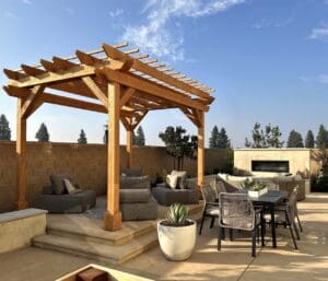 Residential landscaping in Fresno