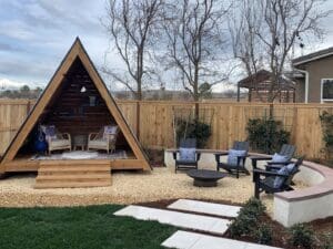 Residential landscaping in Clovis