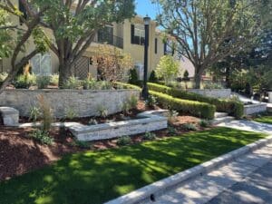 Residential landscaping in Fresno